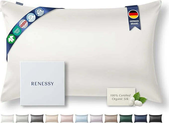 Flexible Premium Silk Pillowcase Organic Mulberry Silk 22 Momme Grade 6A Original Design