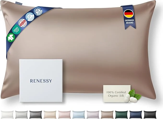 Convenient Premium Silk Pillowcase Organic Mulberry Silk 22 Momme Grade 6A Breathable