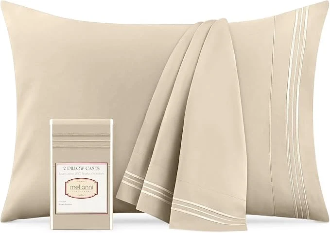 Relaxed Mellanni Pillow Cases Solid