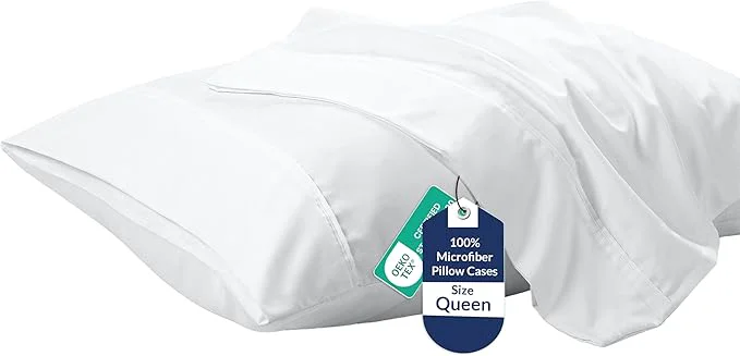 Superior Royale Linens Queen Pillowcase Set of 2 Sustainable
