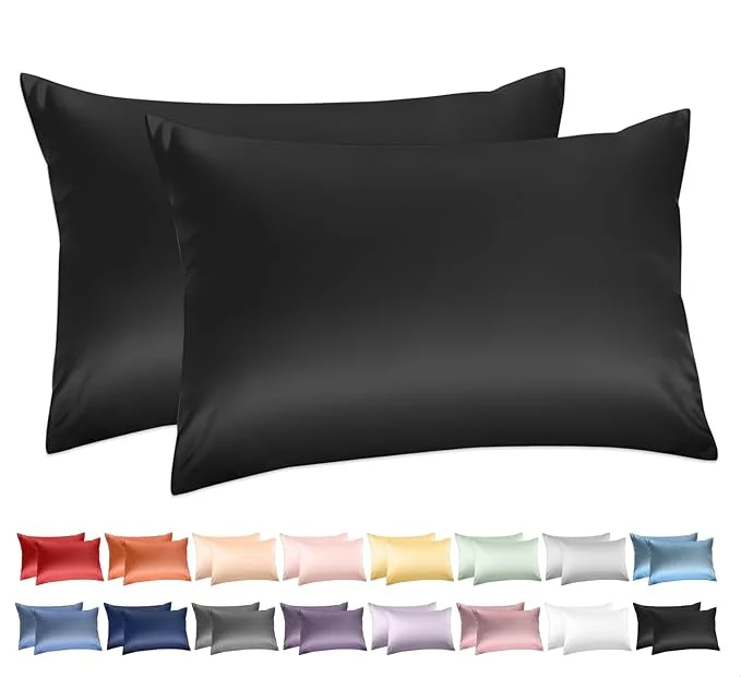 Minimalist Cotton Standard Pillowcases Set of 2 Deep Dream 600 Thread Count Pillow Fine Crafted