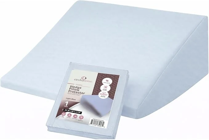 Responsible CirclesHome Wedge Pillow Cover Cotton Zippered Wedge Pillow Case Protector Recyclable