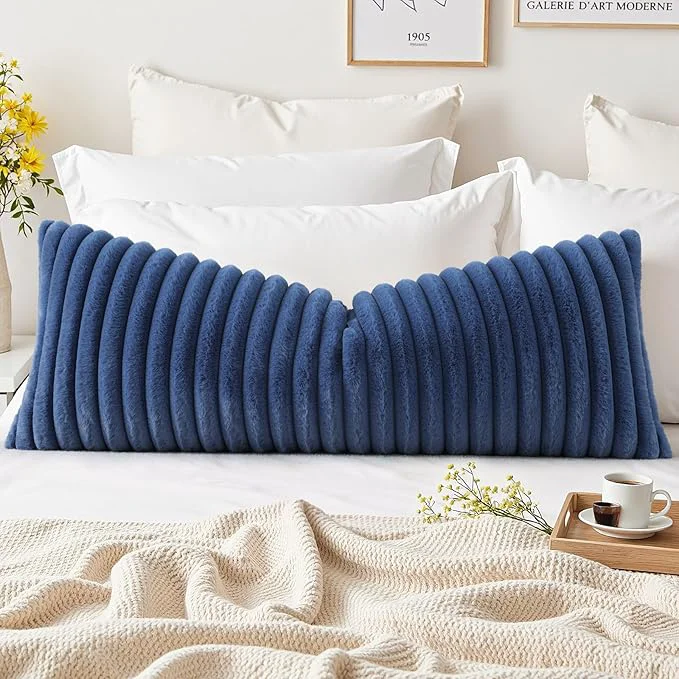 Original Design decorUhome Cozy Faux Fur Throw Pillow Covers 14x36 Set of 1 Decorative Soft Long-Lasting