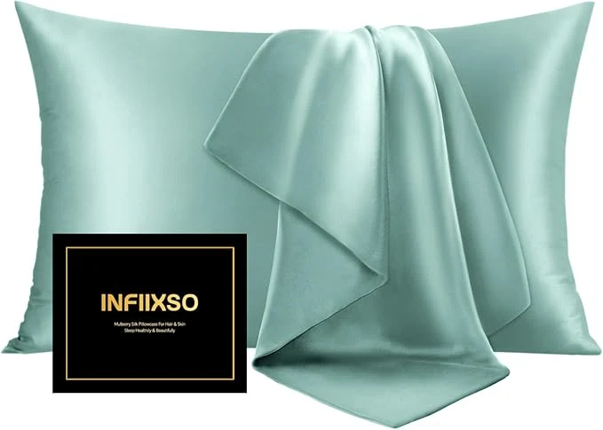 Classic INFIIXSO Mulberry Silk Pillowcase Reusable