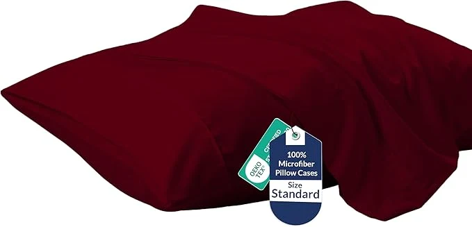 World-Class Royale Linens Standard Pillowcase Set of 2 Organic