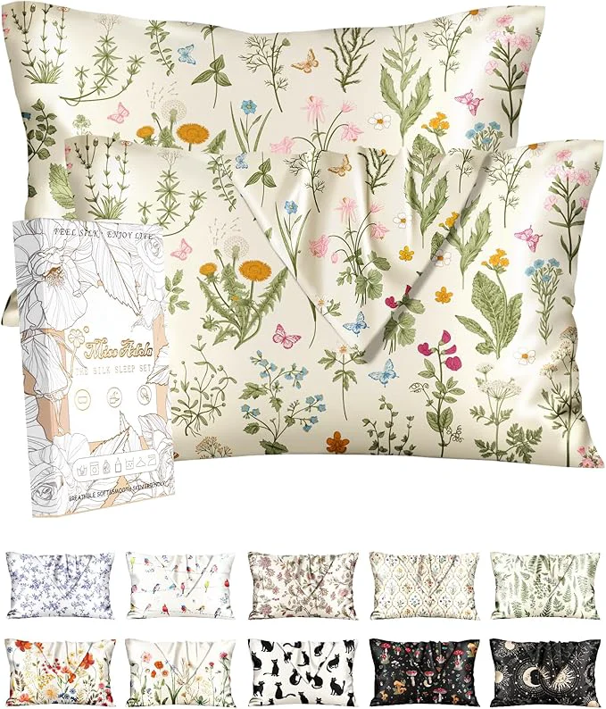 Stylish Miss Adola 2 Pack Silk Pillowcase Specialty