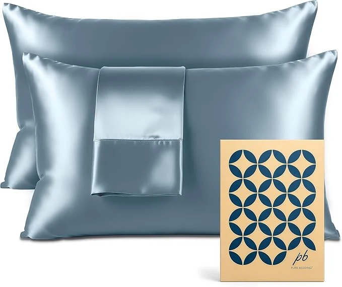 Eco-Friendly Pure Bedding Satin Pillowcase 2 Pack Responsible