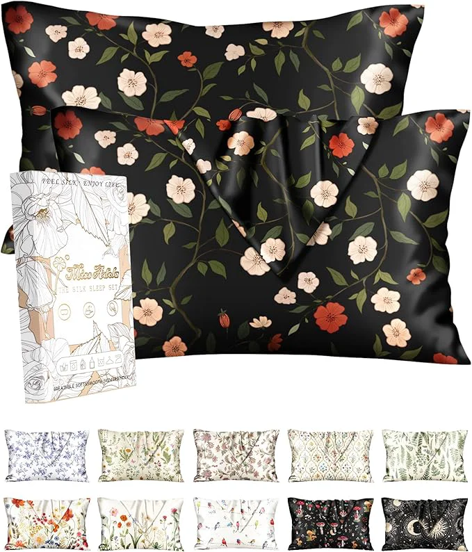 Comfortable Miss Adola 2 Pack Silk Pillowcase Convenient