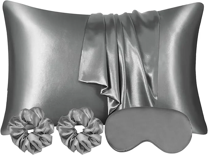 Artisan AUAUY 2 Pack Satin Silk Pillowcase 19.69x31.50in Silk Pillowcases Professional