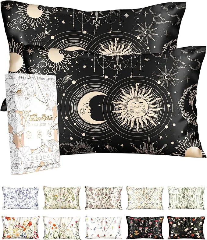 Top-Quality Miss Adola 2 Pack Silk Pillowcase Green