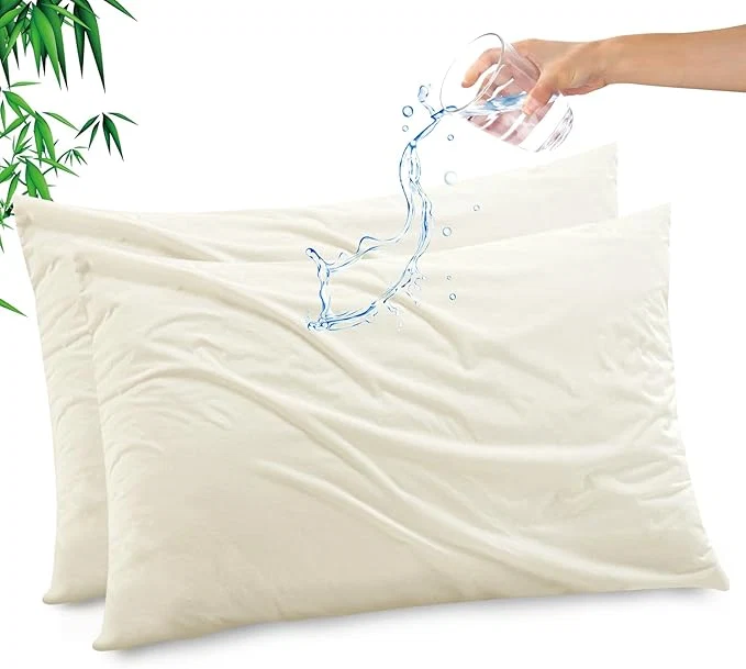 Organic Gogreen Bamboo Rayon Waterproof Pillow Protector Breathable Pillow Cover Trendy