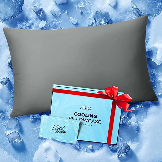 Original Ice Cooling Pillowcase for Hot Sleepers Instantly Cool Stays Cold All Night Fashionable