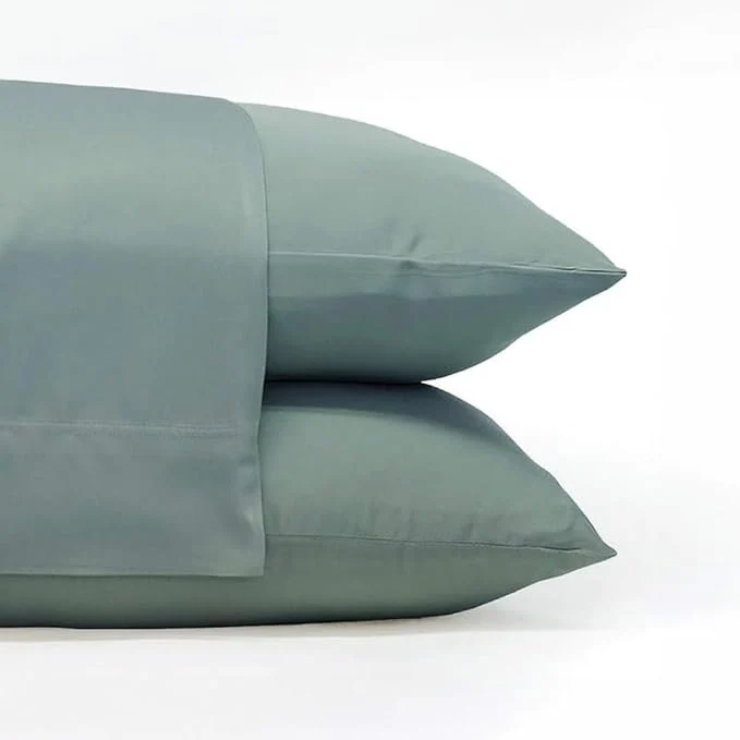 Enhanced Cariloha Classic 2-Piece Twill Pillowcase Set Tahitian Breeze King Detailed