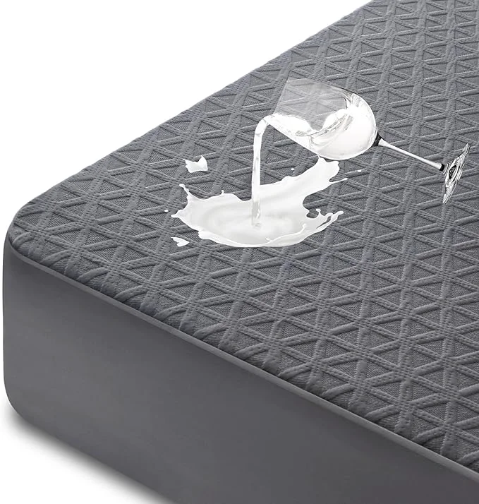 Efficient Premium Waterproof Mattress Protector Twin Size Breathable Bed Cover 3D Air Detailed