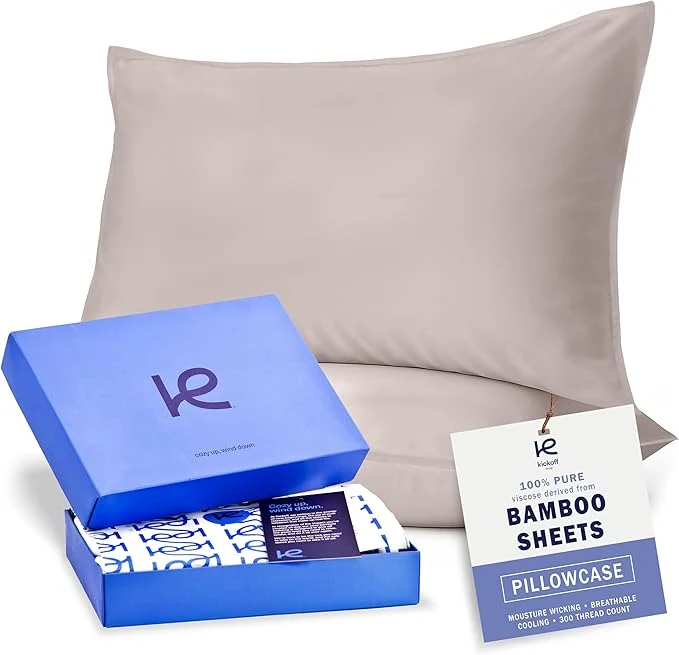 Classic Kickoff Viscose Bamboo Pillowcase Organic Hidden Zippered Viscose Bamboo High-Grade