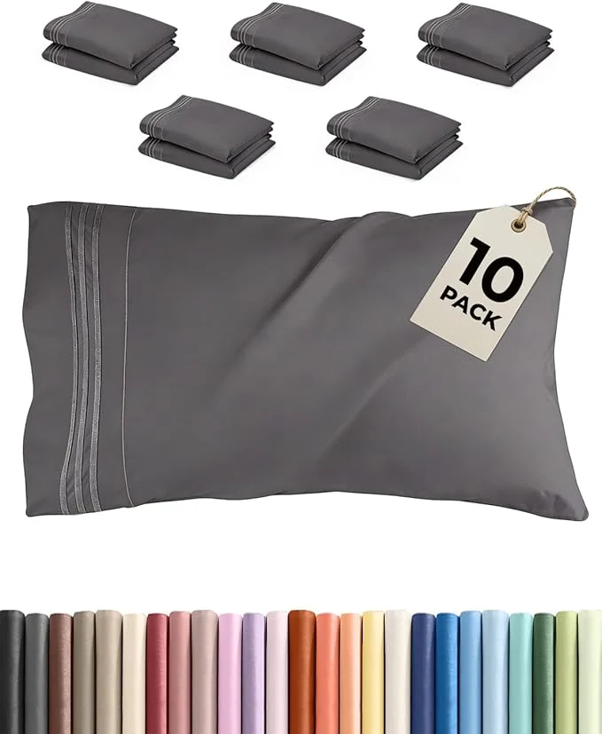 Stylish King Pillow Cases Set of 10 Premium