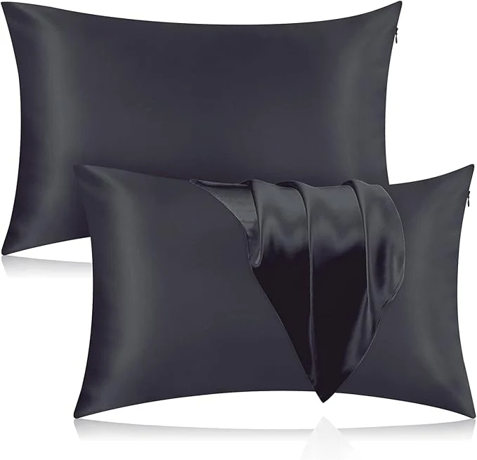 Expertly Made Silk Pillowcase for Hair and Skin 2 Pack Mulberry Silk Pillowcase 25 Momme Trusted