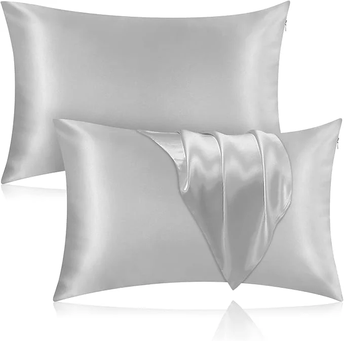 Genuine Silk Pillowcase for Hair and Skin 2 Pack Mulberry Silk Pillowcase 25 Momme Responsible