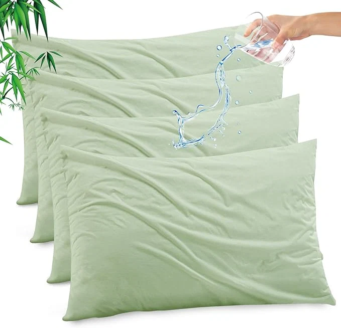 Dependable Gogreen Bamboo Rayon Waterproof Pillow Protector Breathable Pillow Cover Long-Lasting