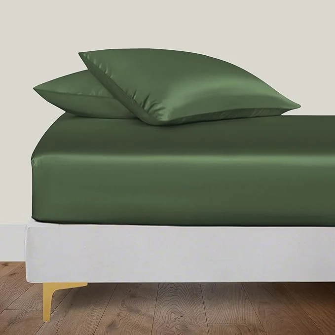 Reusable LINENWALAS Fitted Sheet Only Viscose Derived from Bamboo Bottom Sheet Safe