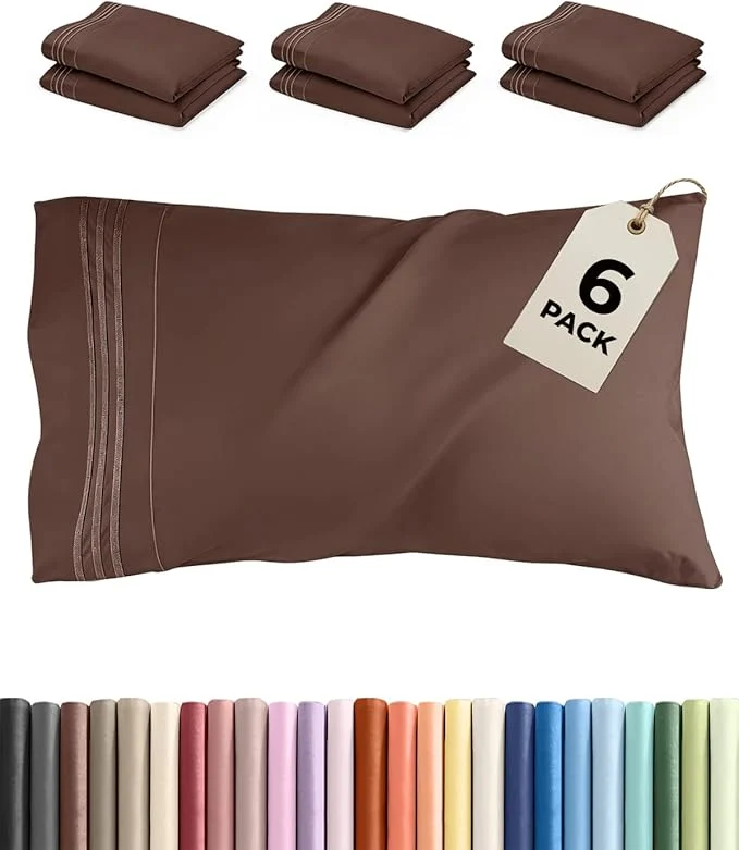 User-Friendly King Pillow Cases Set of 6 Safe
