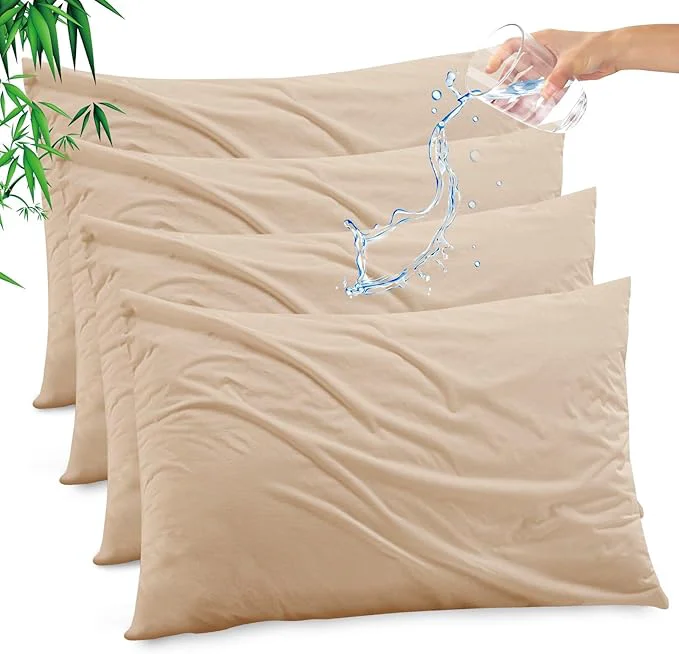 Reliable Gogreen Bamboo Rayon Waterproof Pillow Protector Breathable Pillow Cover Smooth