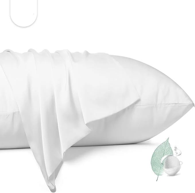 Enhanced Mulberry Silk Pillowcase 2 Pack Standard Size Silk Pillow Cases Fast