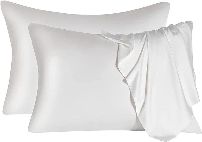 Sustainable 2 Pcs Mulberry Silk Pillowcase for Hair and Skin Cooling Silk Pillow Case Casual