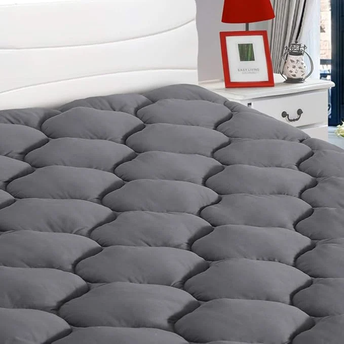 Consistent LEISURE TOWN Cotton Full Mattress Pad Fitted Quilted Mattress Cover Pillow Top Breathable