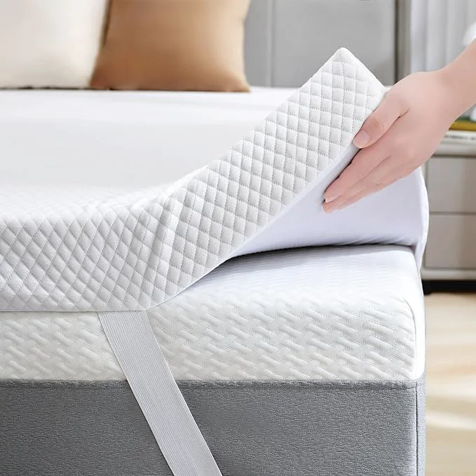 Efficient SINWEEK 2 Inch Gel Memory Foam Mattress Topper Full Size Ventilated High Carefully Designed
