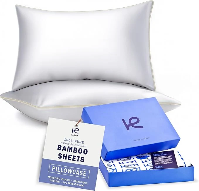 Clean Kickoff Viscose Bamboo Pillowcase Organic Hidden Zippered Viscose Bamboo Consistent