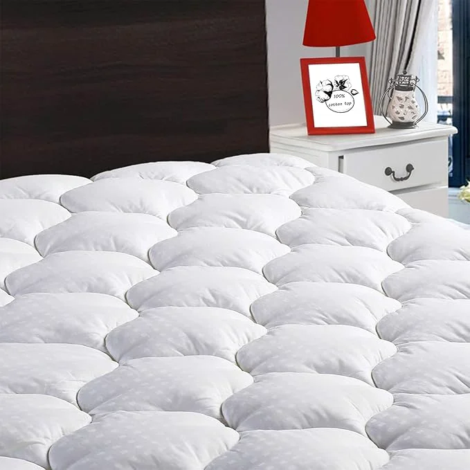 Specialty LEISURE TOWN Cotton Full XL Size Mattress Pad Fitted Quilted Mattress Cover High-Performance
