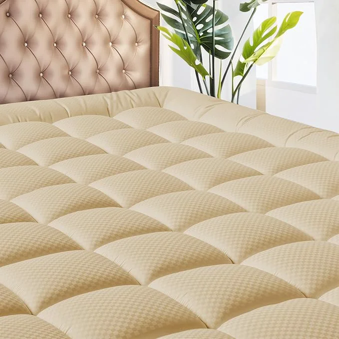 Fast MATBEBY California King Quilted Fitted Mattress Pad Authentic