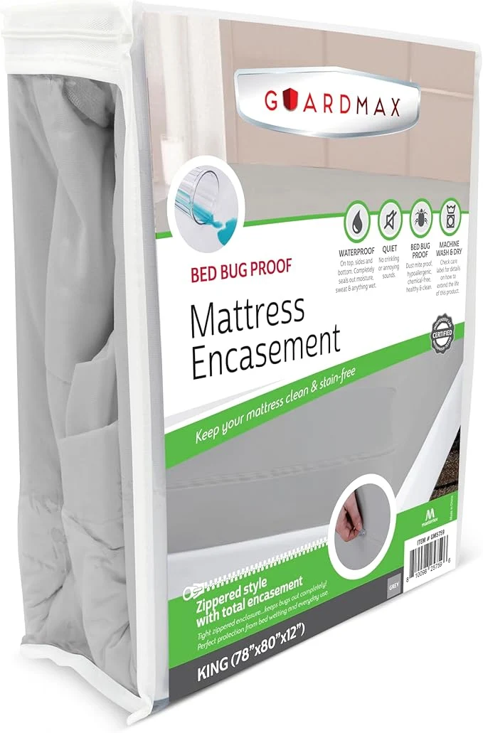 Versatile Guardmax Jersey Knitted King Zippered Mattress Encasement Comfortable