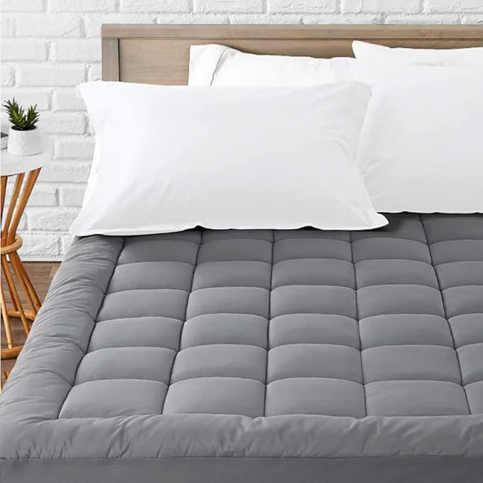 Durable LEISURE TOWN Cotton Mattress Pad California King Fitted Quilted Mattress Cover Detailed