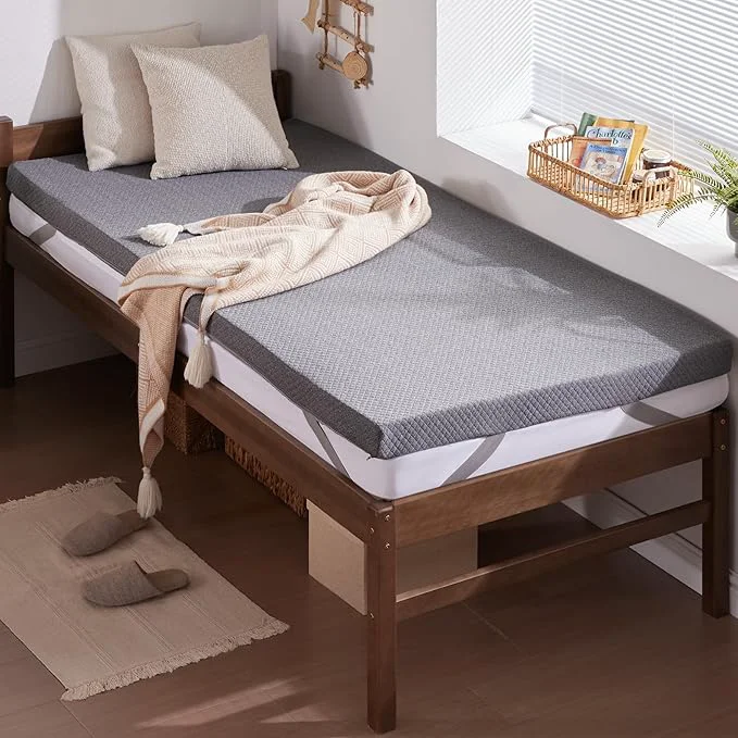 Innovative SINWEEK 3 Inch Gel Memory Foam Mattress Topper Twin XL Size Traditional