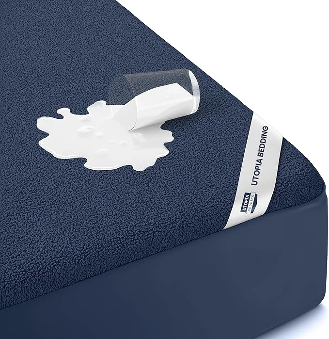 Secure Twin Size Mattress Protector Waterproof Premium 200 GSM Terry Mattress Cover Crafted