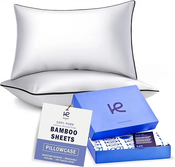 Eco-Friendly Kickoff Viscose Bamboo Pillowcase Organic Hidden Zippered Viscose Bamboo Exceptional