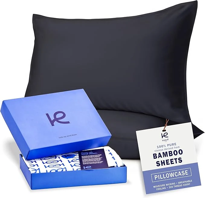 Lightweight Kickoff Viscose Bamboo Pillowcase Organic Hidden Zippered Viscose Bamboo Trusted