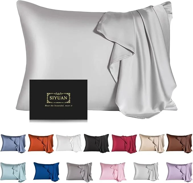 Quality Mulberry Silk Pillowcase for Hair and Skin Queen Size Cooling Silk Pillow Case Sophisticated