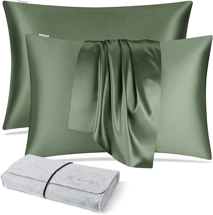 Dependable DISANGNI Silk Pillow Cases 2 Packfor Hair and Skin Soft