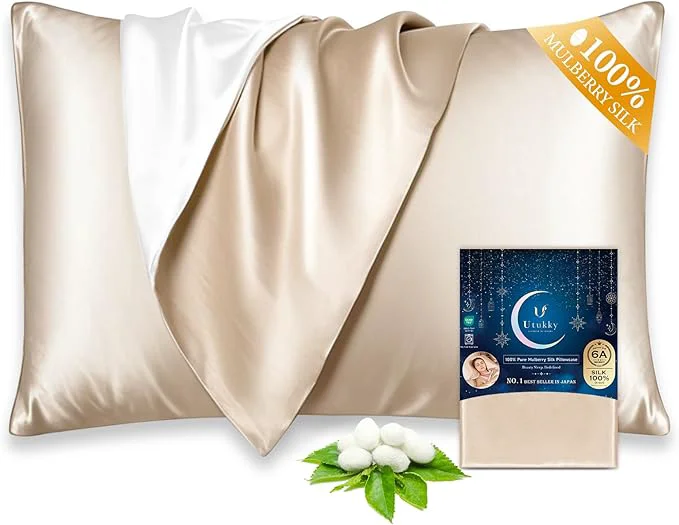 Durable Utukky Mulberry Silk Pillowcase 22 Momme Clean