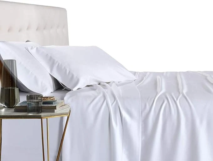 Sustainable Royal Hotel Bedding Natural Viscose Made from Bamboo Sheets Soft Cooling Reusable