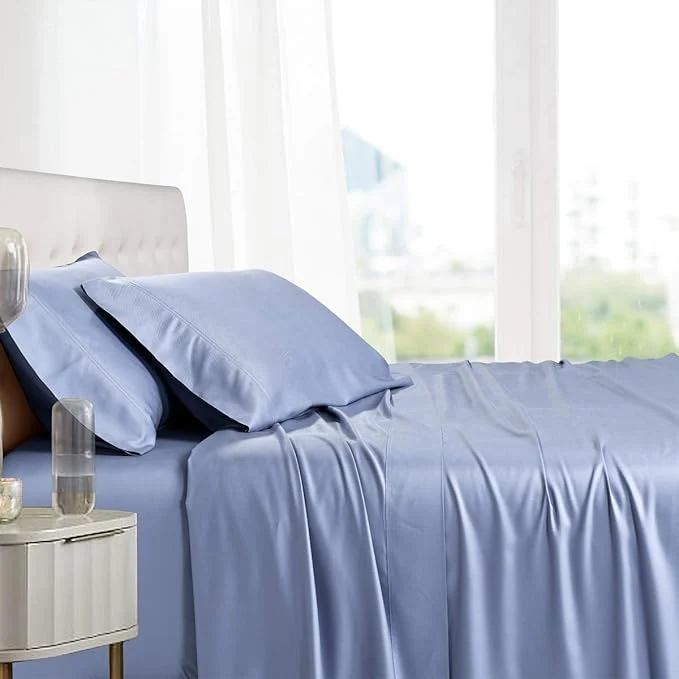 Crafted Royal Hotel Bedding Natural Viscose Made from Bamboo Pillowcases Soft Breathable