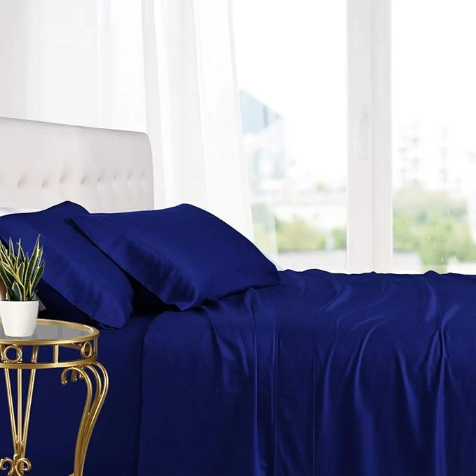 Smooth Royal Hotel Bedding Natural Viscose Made from Bamboo Sheets Soft Cooling Superior