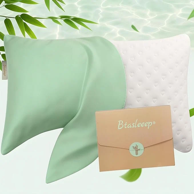 Soft Cooling Curved Pillowcase for Side Sleeper Pillow Smooth