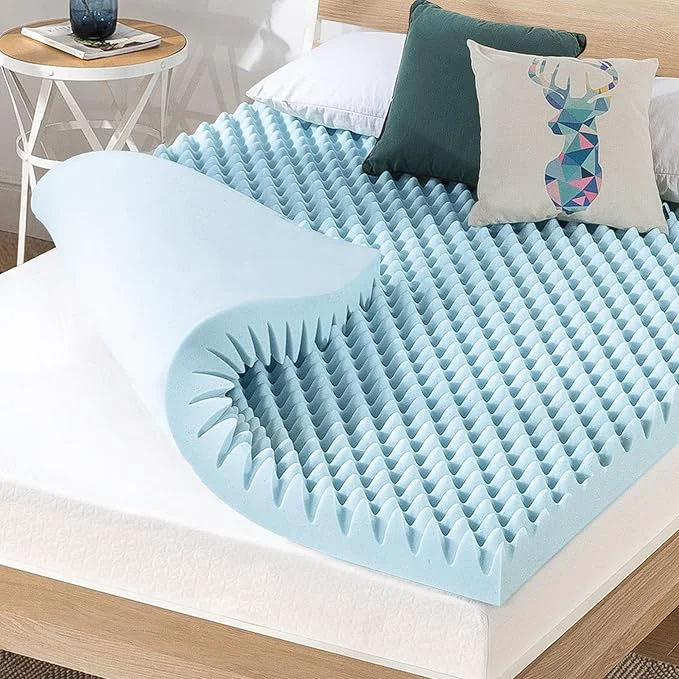 Functional Price Mattress 4 Inch Egg Crate Memory Foam Mattress Topper Dependable