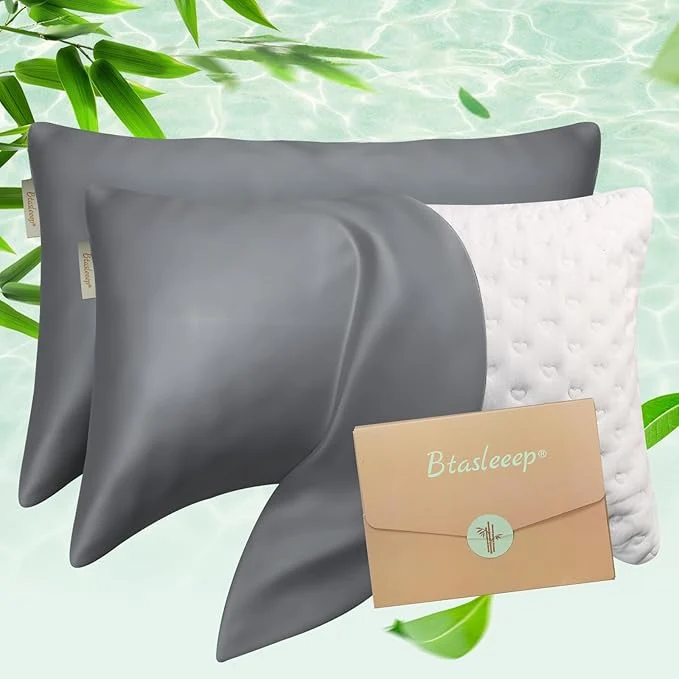 Recyclable Cooling Curved Pillowcase for Side Sleeper Pillow Eco-Friendly