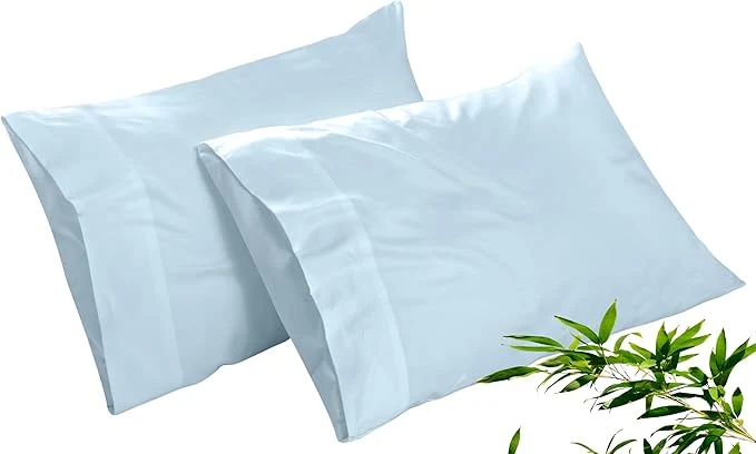 Trusted Royale Linens Cooling Pillow Cases King Size Set of 2- Rayon Derived from Casual