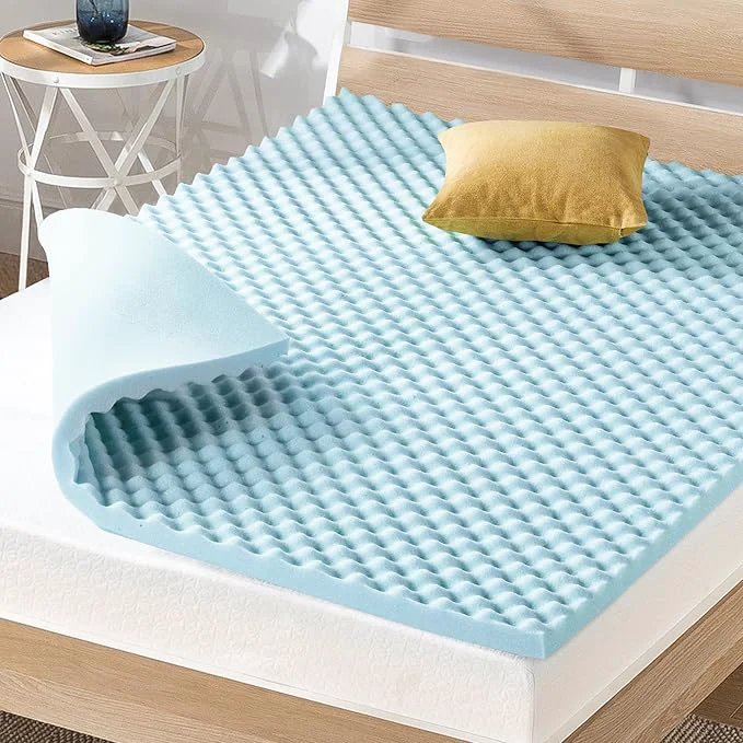 Traditional Price Mattress 2 Inch Egg Crate Memory Foam Cooling Gel Infusion Proven